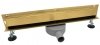 AQUALINE Odpływ liniowy ŚCIENNY ZŁOTY OBROTOWY 360° - 120 cm SR04GL1200
